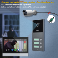 Prix usine 1080P HD 10.1 pouces IPS écran tactile interphone vidéo sonnette sécurité extérieure PIR détection de mouvement couleur prend en charge