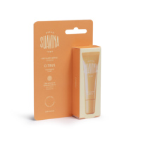 Paquete de 10 unidades al por mayor de Dermo-Suavina Citrus Lip Tube, importado de España, ideal para viajes, en formato stick.