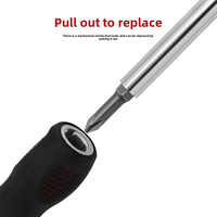 Tournevis double tête portable 6-en-1 en matériau CR-V – Jeu de tournevis réversible multi-usage à double extrémité