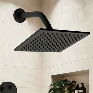 Brazo de ducha de 10 pulgadas con brida, tubo de extensión de acero inoxidable 304, salida única para cabezal de ducha fijo, para montaje en pared, para baño de hotel - Product Image 3