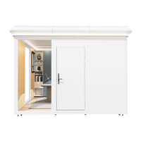 Maisonnette modulaire préfabriquée ronde en aluminium, étanche, écologique, mobile, design moderne, à construire soi-même