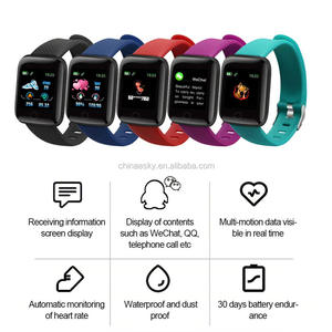 Reloj inteligente con control del ritmo cardíaco y de la presión sanguínea, pulsera <span class=keywords><strong>D13</strong></span>, <span class=keywords><strong>116</strong></span> <span class=keywords><strong>plus</strong></span> - Product Image 6