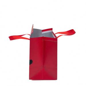 Bolsas de Tela Reciclables Impresas Personalizadas, Bolsas Térmicas Plegables No Tejidas con Forro de Papel de Aluminio para Comida para Llevar, Logotipo Impreso - Product Image 4