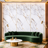 Panel de PVC con diseños de mármol con revestimiento UV de alto brillo, tablero de lámina de plástico laminado de mármol