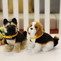 Nouveau design en peluche chien Charlie chien Rottweiler Labrador noir crustacés beagle réaliste en peluche chien réaliste en peluche jouet