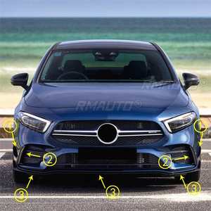 Cubierta Adhesiva para el Divisor Inferior del Parachoques Delantero Lateral para Mercedes-Benz Clase A W177 A180 A200 A220 A250 para AMG 2019 2020 2021+ - Product Image 2