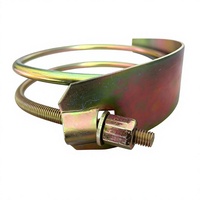 Collier de serrage double fil de 7 pouces en acier au carbone galvanisé robuste pour tuyau d'incendie OEM