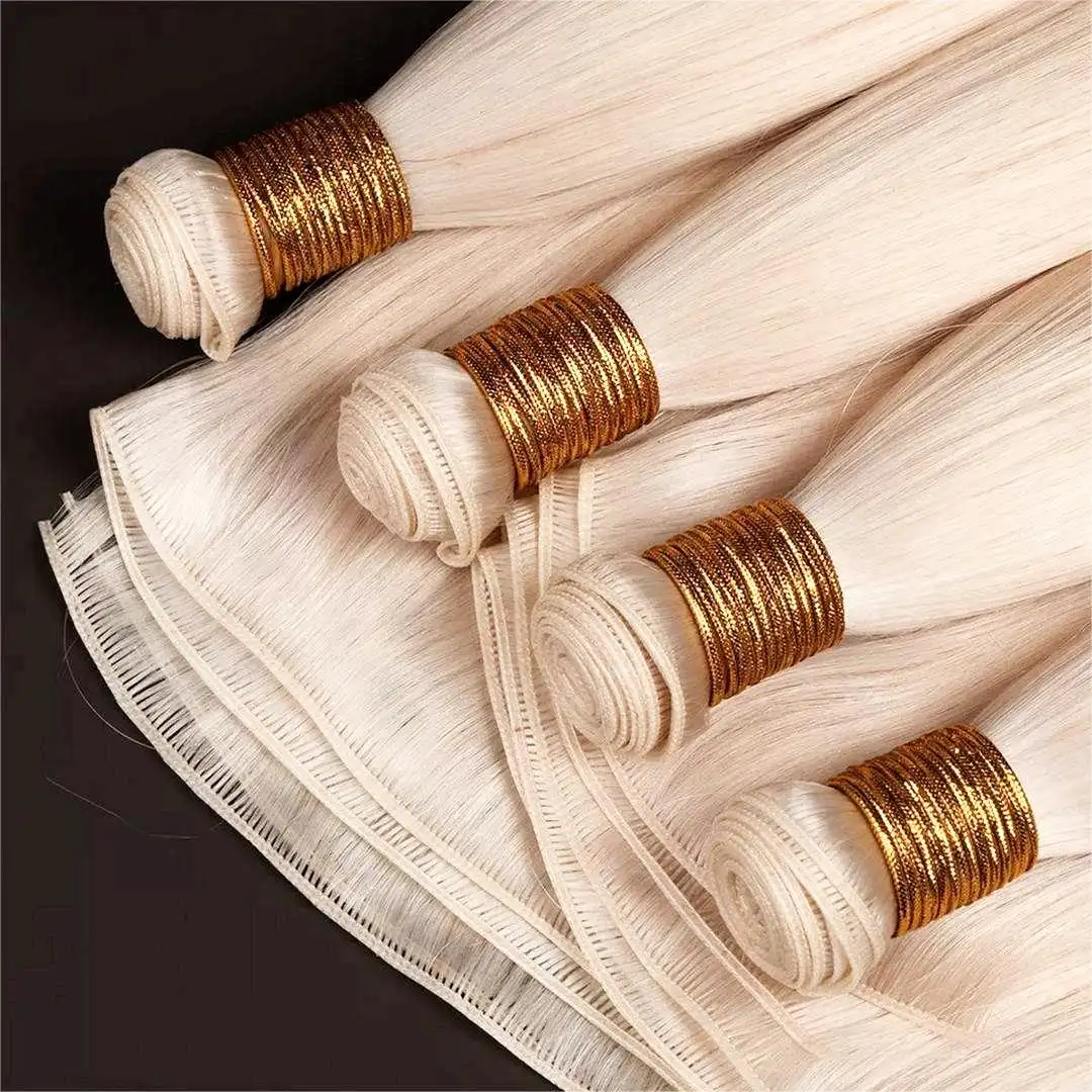 Wholesale Remy Hair Extensions Human Virgin hair Double Drawn micro machine weft Genius Weft