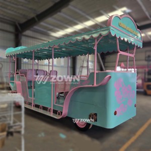 รถม้าไฟฟ้าตกแต่งลายการ์ตูนสำหรับการขนส่งผู้เข้าชมสวนสนุก - Product Image 6