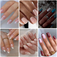 Faux Ongles Courts Carrés à Motif Flamme Gothique Noir & Rouge, Faible MOQ, Styles Mixtes, Idéaux pour les Photos, Festival de Musique EDM