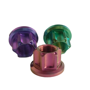 Chất Lượng Cao Tùy Chỉnh Xe Máy Trục Hạt Nhà Máy Bán Hàng Trực Tiếp Titan Hex Mặt Bích Hạt Gr5 Hạt - Product Image 3