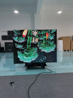 Afficheur LED publicitaire numérique P2 pliable double face à trois LED pour affichage intérieur, pliable, pour commerce de détail et services en libre-service