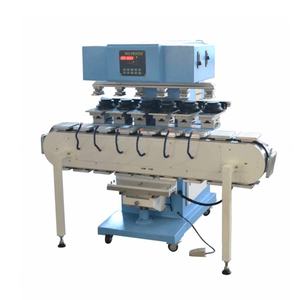 New Condition Large-Diameter Sealed <b>Ink</b> Cup <b>Tank</b> Semi-Automatic 6-Color Pad <b>Printer</b> Machine with Conveyor Bearing for Paper - Product Image 1