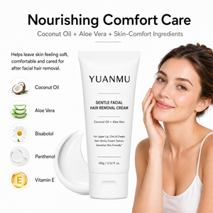 Crème dépilatoire pour le corps, naturelle, biologique, douce, à base de plantes, pour peaux sensibles, sans douleur, pour l'épilation du visage, pour femmes, marque privée - Product Image 3