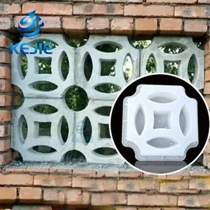 3D 콘크리트 블록 연동 플라스틱 금형 정원 벽 장식