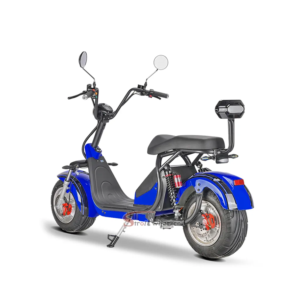 Due ruote 2000w elettrico citycoco scooter 2*60v 20ah batteria per adulto citycoco EEC 45km COC moto elettrica