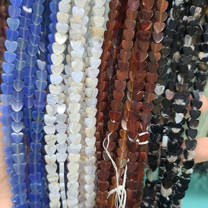 Perles en <span class=keywords><strong>pierre</strong></span> <span class=keywords><strong>semi</strong></span>-<span class=keywords><strong>précieuse</strong></span> naturelle SB7170 en forme de cœur <span class=keywords><strong>pour</strong></span> la <span class=keywords><strong>fabrication</strong></span> de <span class=keywords><strong>bijoux</strong></span> d'amour - Product Image 4