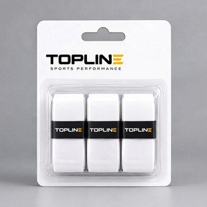 เทปพันด้ามจับกันลื่น Topline Padel Overgrip X3 สีขาว สำหรับกีฬาแร็กเก็ต คุณภาพสูง ราคาประหยัด - Product Image 1