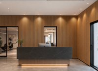 Panneaux muraux acoustiques 3D en bois MDF insonorisants KASARO, vente chaude en usine, pour la décoration intérieure d'hôtels et de chambres