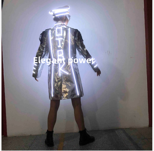 LED Robot Suit with Blue Light Uniform for Nightclub Bar KTV Shows and Parties <strong>Futuristic</strong> Party <strong>Clothing</strong> - Product Image 4