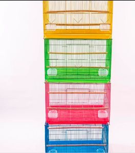 Fabrika Toptan Kuş Kafesleri Metal Muhabbet Kuşu Kümesi Evcil Hayvan Dayanıklı Demir Tel Papağan Kanarya Kafesi Satış Çit Kare Bükme - Product Image 6