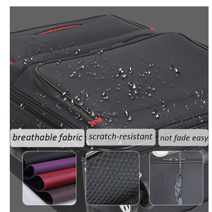 MGOB Custom Softside <span class=keywords><strong>valigia</strong></span> espandibile <span class=keywords><strong>grande</strong></span> classico Set di valigie con Mini borsetta impermeabile <span class=keywords><strong>in</strong></span> <span class=keywords><strong>tessuto</strong></span> Oxford <span class=keywords><strong>valigia</strong></span> - Product Image 4