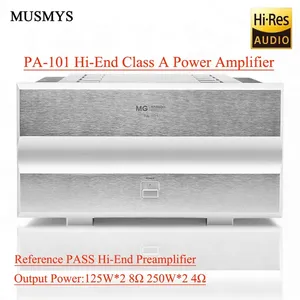 MUSMYS-PA-101 Amplificateur de puissance Hi-Fi à effet de champ de classe A, haute puissance, mono et bicanal, avec protection des haut-parleurs - Product Image 1