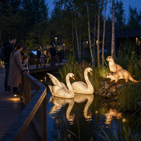 Outdoor-Zoo-Laternenprojekt mit Maßgeschneiderten Wildtier-Displays