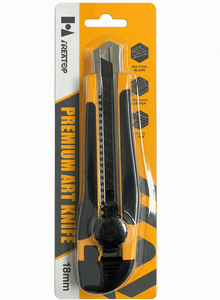 Personalizzabile 18mm Snap Utility Cutter SK5 in acciaio al carbonio in acciaio antiscivolo in gomma coltello tascabile OEM scatola di supporto utensile da taglio 5 pz - Product Image 5
