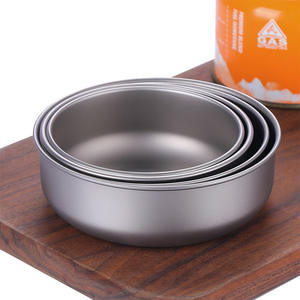 Juego de utensilios de cocina de titanio puro ligero y portátil Plato y tazón <span class=keywords><strong>para</strong></span> el hogar de múltiples capacidades apilables y fáciles de usar - Product Image 2