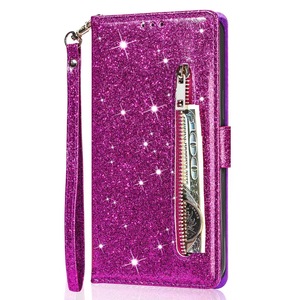Nuova Custodia a Libro in Pelle PU con Cerniera Scintillante per <span class=keywords><strong>Samsung</strong></span> M11 M14 <span class=keywords><strong>M51</strong></span> - Product Image 1
