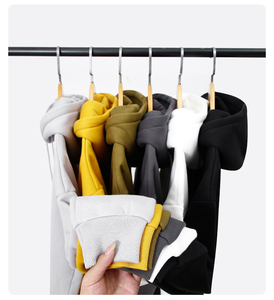 เสื้อฮู้ดสำหรับผู้ชายทรงหลวมโอเวอร์ไซส์ผ้าคอตตอน100% มีดีไซน์พิมพ์ลายโลโก้ออกแบบได้ตามต้องการ - Product Image 2