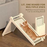 Vente en gros planche à gratter pour chat et griffoir pour l'intérieur avec boule d'herbe à chat ondulée