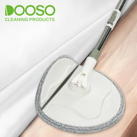 Serpillère magique en microfibre DOOSO pour nettoyer facilement les sols, serpillère plate avec seau, ensemble serpillère et seau en plastique