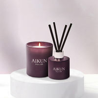 Diffuseur de parfum en cire de soja AIKUN personnalisé, écologique, relaxant, longue durée (120 jours), coffret cadeau pour salle de bain, chambre, bureau, maison
