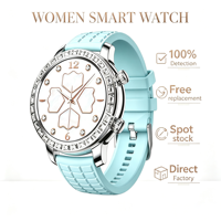 Jam Tangan Pintar Wanita Z95 Mini Classic Bezel AMOLED Layar Bulat Pemantauan EKG Pelacak Kesehatan Multisport Kustom