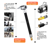 Adaptateur de tuyau d'extension de pompe de gonflage de pneu de voiture U8E3