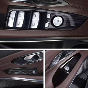 Accessoires d'intérieur en acier inoxydable en fibre de carbone ABS OEM <span class=keywords><strong>pour</strong></span> 2020 Bavarian Motor Works 3 Series Window Lift Trim Frame - Product Image 5