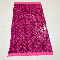 Tissu en dentelle brodée extensible en Spandex, tissu à sequins, fournisseur OEM de tissu en dentelle avec sequins