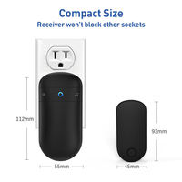 Timbre Inalámbrico Inteligente para Puerta con Sonido Fuerte de 110dB y Alcance de 400 pies para Tienda, Precio Económico