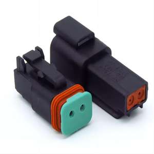 DT06-2S tahan air, Deutsch DT Series 2 Pin Otomotif Konektor dibentuk kabel perakitan - Product Image 4