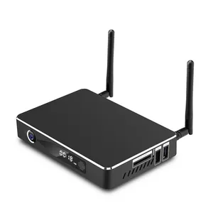 Smart TV box W9III, android 9,0, carcasa esmerilada negra, receptor de TV por internet 4K, venta al por mayor de fábrica