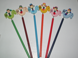 Cadeaux promotionnels dessin animé en bois écolier <span class=keywords><strong>voiture</strong></span> crayons enfants jouet - Product Image 4