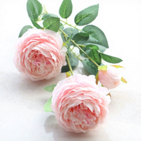 Bunga Pernikahan Buatan Grosir 3 Kepala Bunga Ranunculus Bunga Peony Buatan Bunga Buatan untuk Dekorasi Rumah