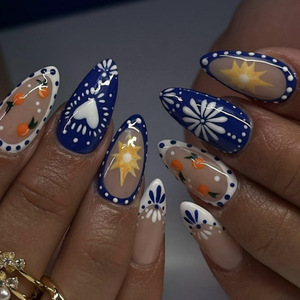 Nouveaux <span class=keywords><strong>Ongles</strong></span> <span class=keywords><strong>à</strong></span> Pression <span class=keywords><strong>Faux</strong></span> Fleurs <span class=keywords><strong>de</strong></span> Haute <span class=keywords><strong>Qualité</strong></span>, Vente en Gros, 24 Pièces pour Filles - Product Image 4