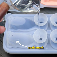 Moule à glaçons en silicone 3D chien Labrador, 4 cavités, grand format, écologique, pour glaçons amusants faits maison, avec entonnoir pour whisky et cocktails