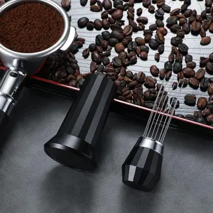 Professional Barista Pavant Coffee Stirring Distribution Tool stainless steel needle adjustable coffee beans ground distributor