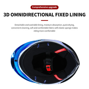 <span class=keywords><strong>Casco</strong></span> de Motocicleta Integral Negro y Colorido con Doble Visor, Sección Trasera Grande, Nueva Tecnología OEM DOT - Product Image 5