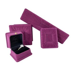 Nuevo Lanzamiento de Producto: Caja de Exhibición de Joyería de Terciopelo Morado, Diseño Único, Caja de Joyería al por Mayor - Product Image 3