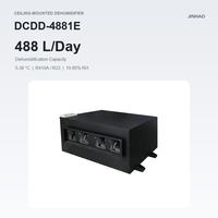 Déshumidificateur de plafond dissimulé 480L/jour, sécheur d'air industriel à conduit, absorbeur d'humidité pour entrepôt, usine, atelier